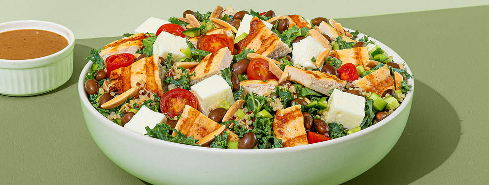 Kale Halloumi Salad
